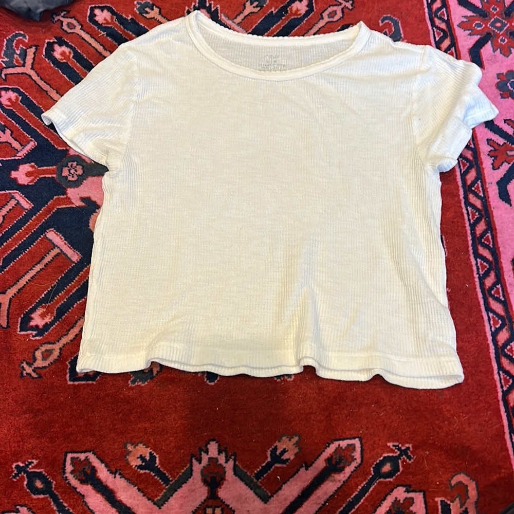 White crop top